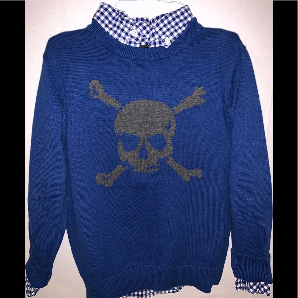 Skull Sweater & Button up shirt H&M Halloween